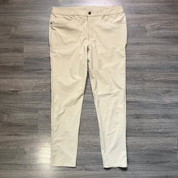 Lululemon Men's ABC Pant Slim 32" *Warpstreme - Light Brown - Picture 2 of 8